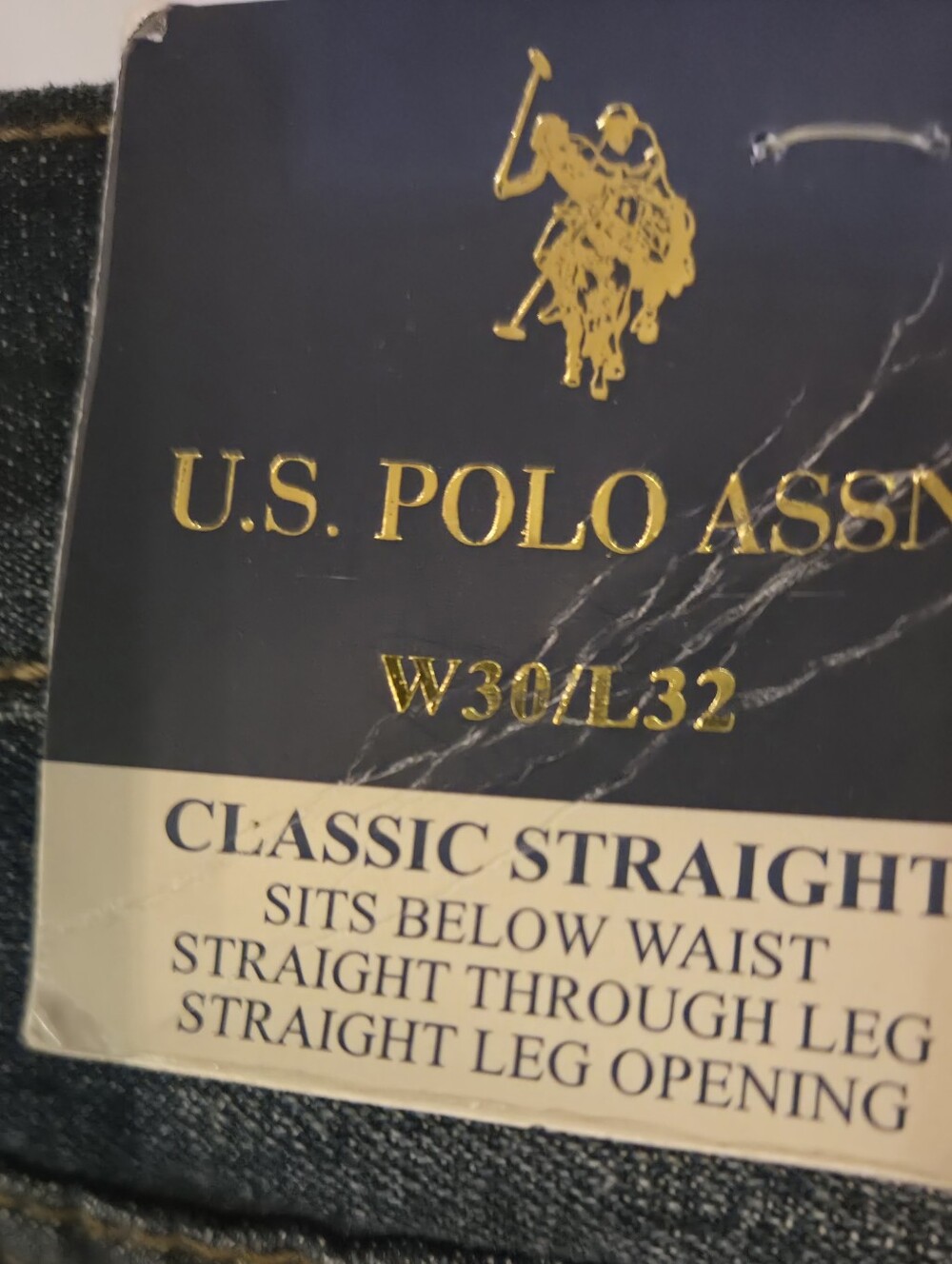 U.S. Polo Assn. Men's Straight Jeans - Dark Blue
